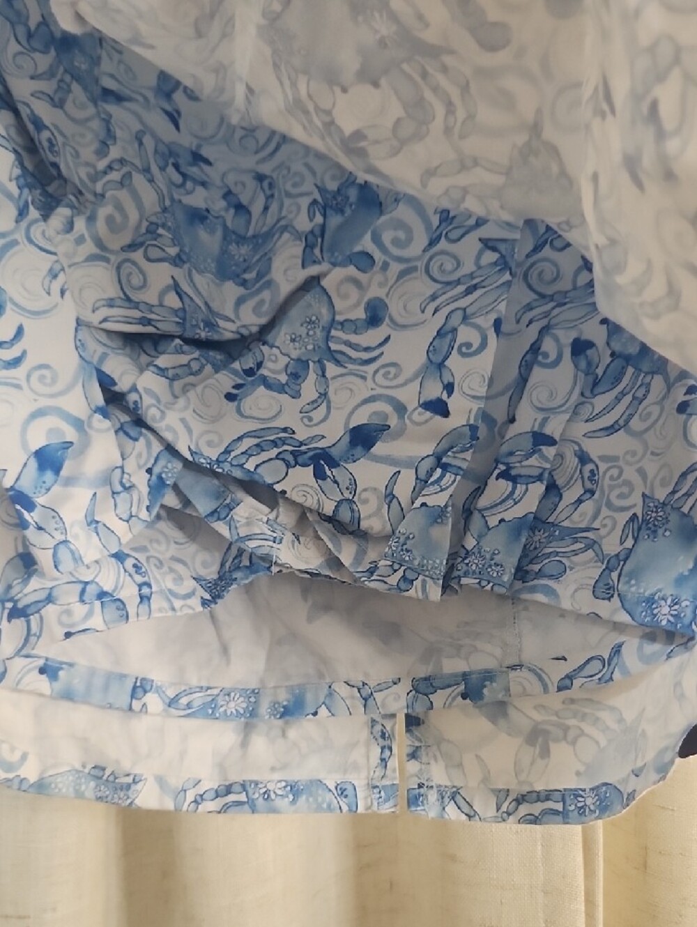 Kaeli Smith Blue and White Printed Skirt P9 - Picture 4 of 5